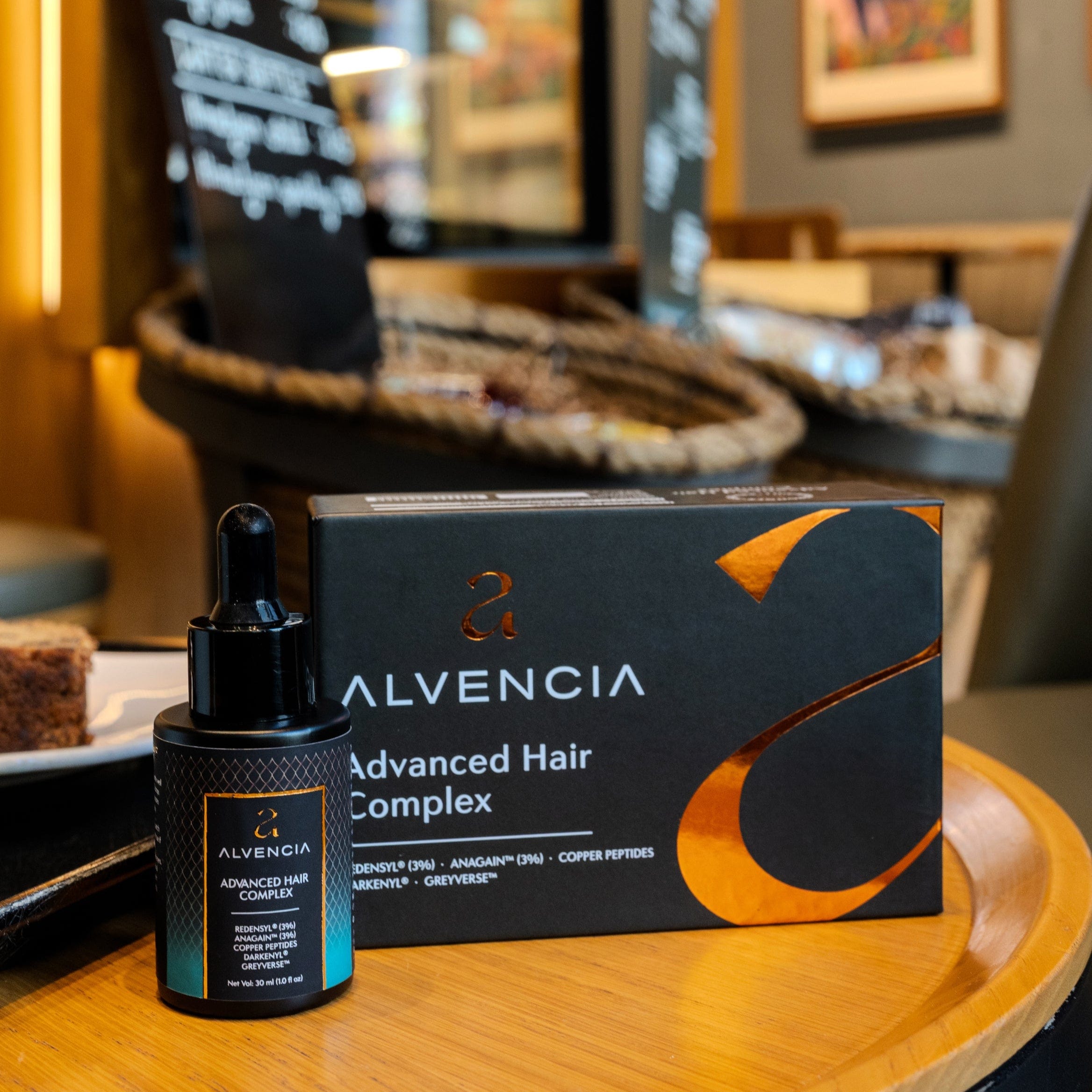 Alvencia™ Hairline Growth Serum with Rosemary Oil, Redensyl®, Hyaluronic Acid, Niacinamide, Saw Palmetto, AnaGain™, Darkenyl & DHT Blockers for Hair Fall hair loss treatment Advanced Hair Complex